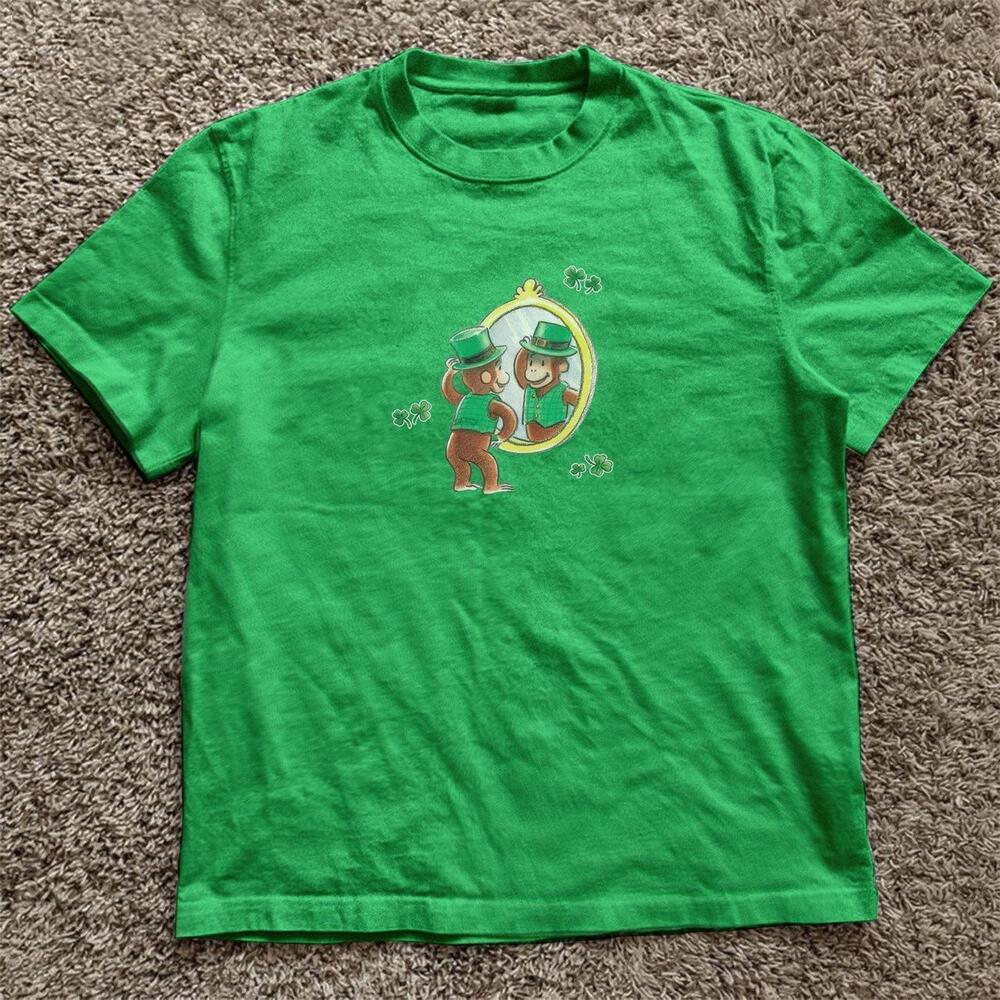 Curious George Tee With St. Patrick Day